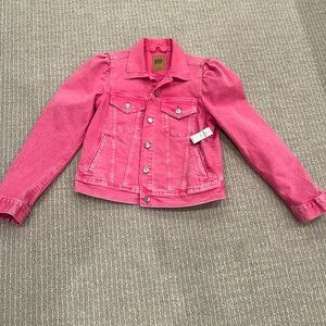 GAP Women’s Pink (Barbie) Denim Jacket      Petite Small